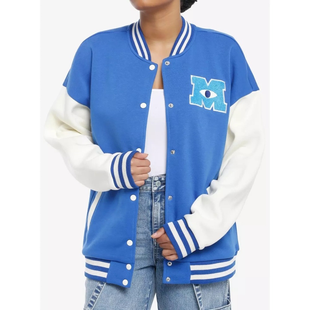NEW Disney Pixar Monsters University College Girls Varsity Jacket Size 2X